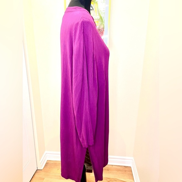 Vintage JM collection /small pleat fabric/full length/buttons/notch collar  💜 - Picture 5 of 10